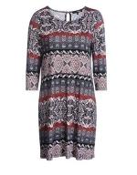 Kleid by My Own, Schwarz/grau/rostrot