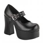 Plateau Pumps CHARADE-05 Schwarz, Demonia, Damen, Plateauschuhe, Absatzschuhe, CHA05/B/PU, 11 cm Absatz